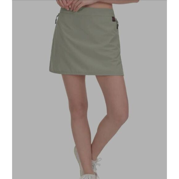 Little Donkey Andy Women's Khaki Athletic Skort Build-in Shorts Pockets UPF 50+ - Picture 2 of 6